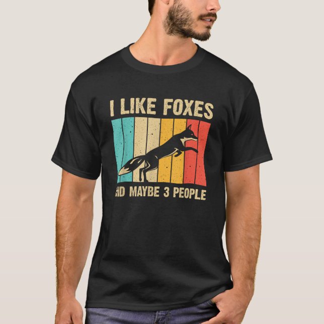 Funny Fox Design For Fox Lovers Men Women Kids Int T-Shirt (Front)