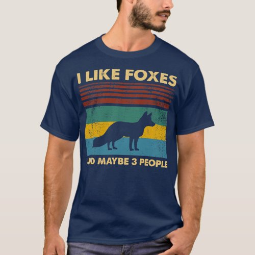 Funny Fox Design For Fox Lovers Men Women Kids T_Shirt