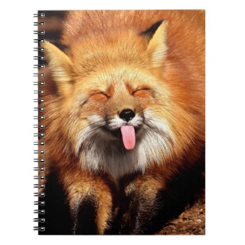 Funny Fox Sticking Its Tongue Out Notebook