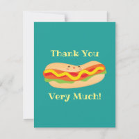 Funny Frank You Humorous Hot Dog Pun Thank You