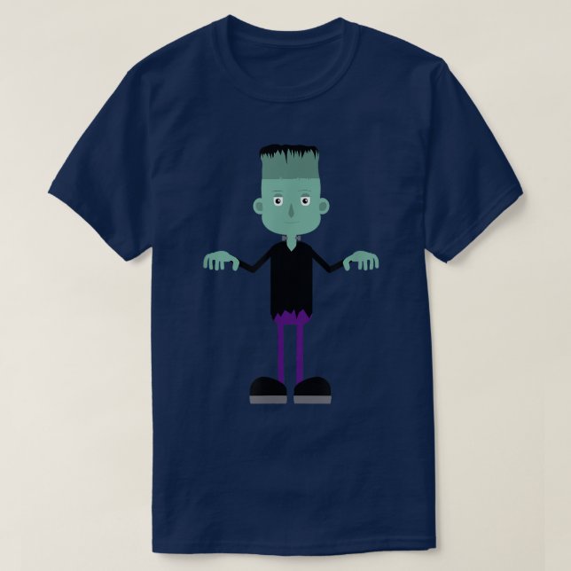 Funny Frankenstein Halloween 2490 T-Shirt (Design Front)