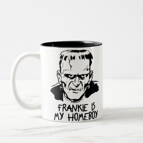 Funny Frankenstein Halloween MugCup Two_Tone Coffee Mug