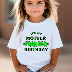 Funny Frankenstein It's My Birthday Halloween Baby T-Shirt