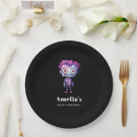 Funny Frankenstein Monster Halloween Fun Birthday Paper Plates