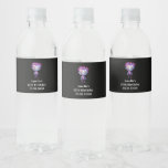 Funny Frankenstein Monster Halloween Fun Birthday Water Bottle Label