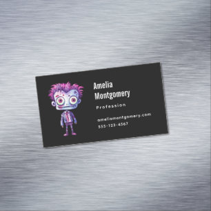 Funny Frankenstein Monster Halloween Fun Business Card Magnet
