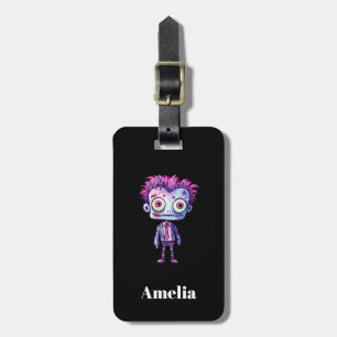 Funny Frankenstein Monster Halloween Fun Luggage Tag