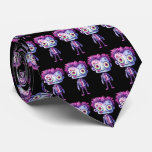 Funny Frankenstein Monster Halloween Fun Pattern Neck Tie