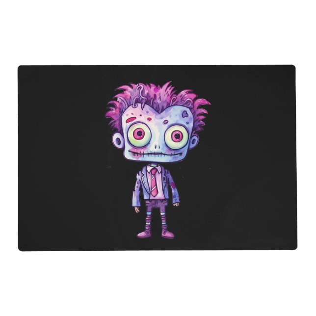 Funny Frankenstein Monster Halloween Fun Placemat (Front)