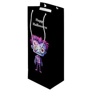 Funny Frankenstein Monster Halloween Fun Wine Gift Bag