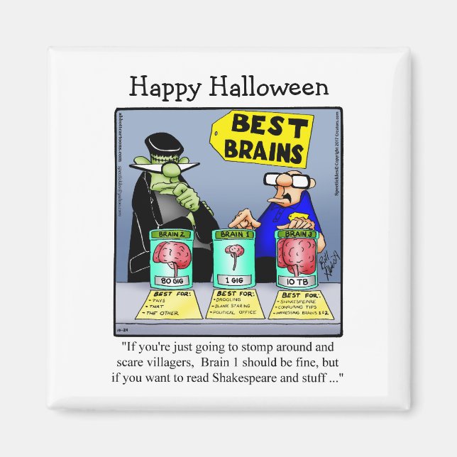 Funny Frankenstein Monster Humor Magnet (Front)