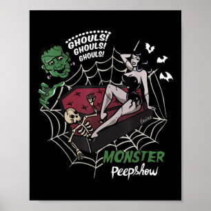 Funny Frankenstein Monster Lovers Monster How Hall Poster