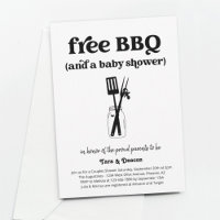 Funny Free BBQ Couples Baby Shower