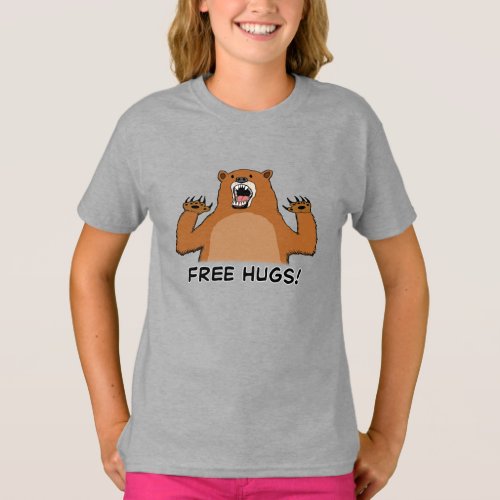 Funny Free Bear Hugs T_Shirt