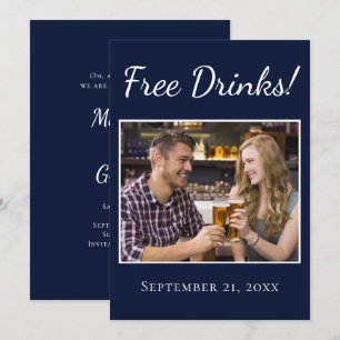 Funny Free Drinks Script Wedding Save The Date