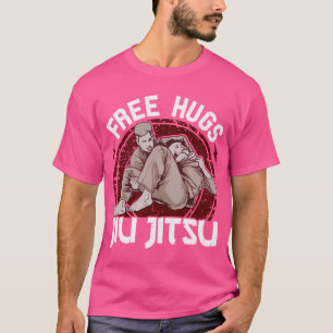 Funny Free Hugs Jiu Jitsu Pun Bjj Martial Arts T-Shirt
