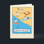 Funny Free-range Chickens Birthday Card<br><div class="desc">Here's a funny birthday card featuring some chickens who know how to party.  From the creator of popular webcomic Captain Scratchy. 

Thanks for choosing this original design by © Chuck Ingwersen. I post cartoons every day on Instagram: https://www.instagram.com/captainscratchy</div>