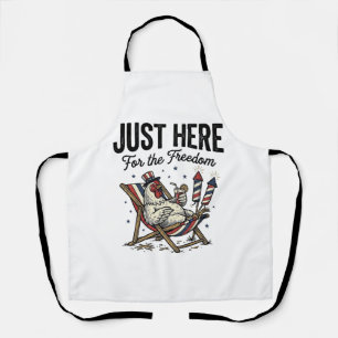 Funny Freedom Rooster Vintage Patriotic Shirt_1 Apron