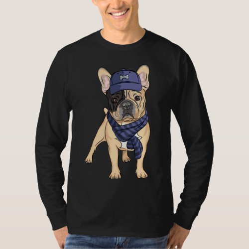 Funny French Baby Bulldog Puppy Stickers T_Shirt