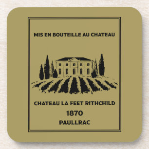 Funny French Birthday  Beverage Coaster