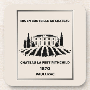 Funny French Birthday  Beverage Coaster