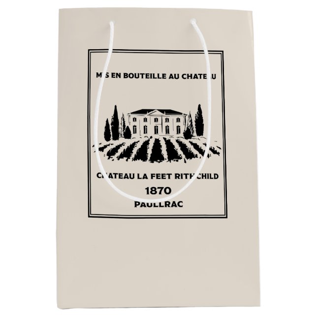 Funny French Birthday  Medium Gift Bag (Front)