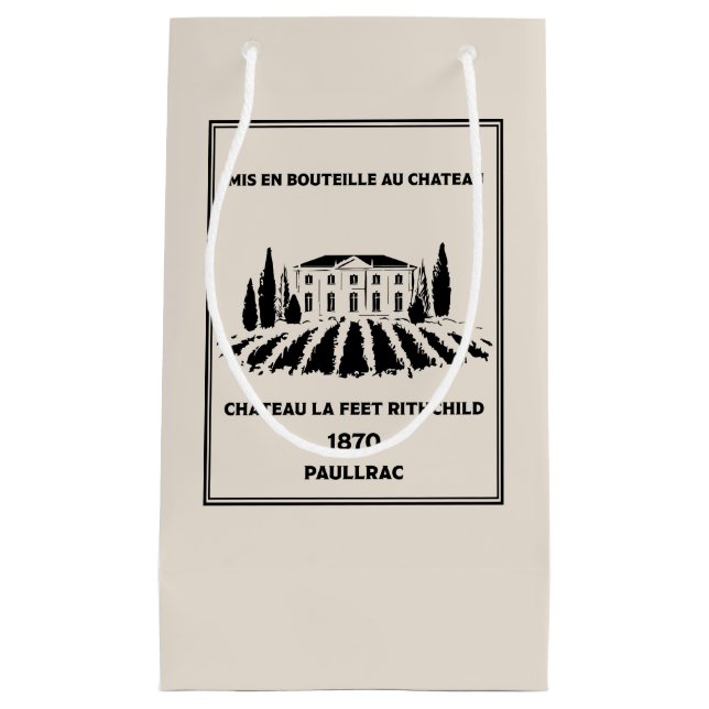 Funny French Birthday  Small Gift Bag (Front)