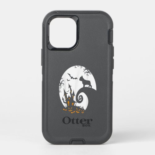 Funny French Bulldog And Moon Halloween Costume OtterBox Defender iPhone 12 Mini Case