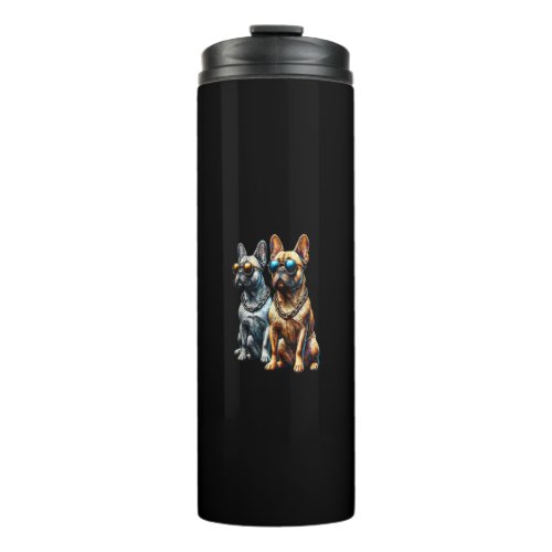 Funny French Bulldog Animal Lover Dogs Graphic Art Thermal Tumbler