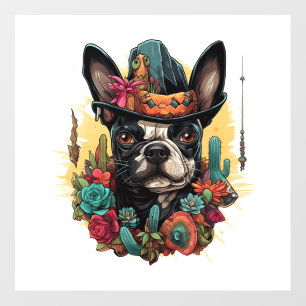 Funny French Bulldog Art Classic T-Shirt Wall Decal