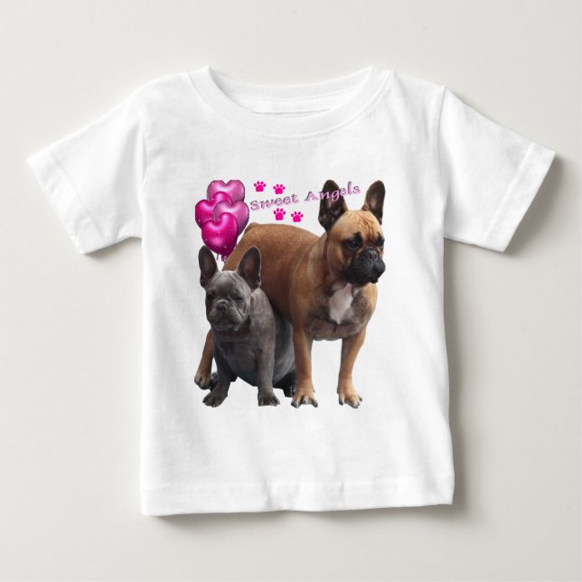 Funny French Bulldog Baby T-Shirt (Front)