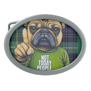 Funny French Bulldog Belt Buckle