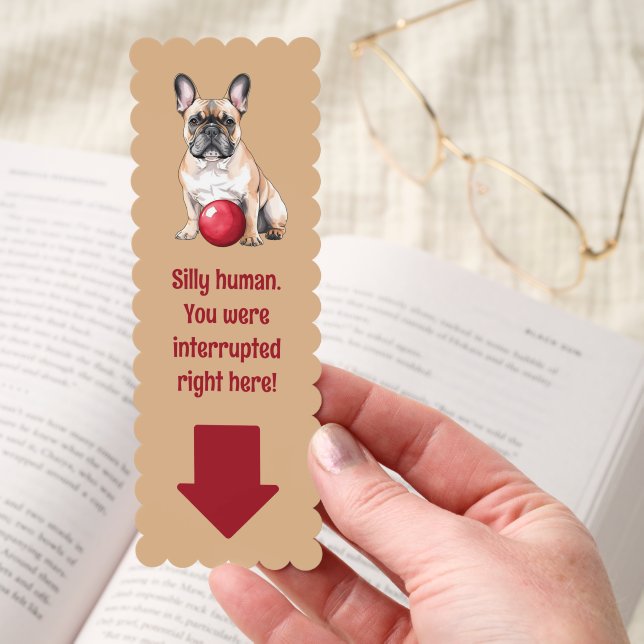 Funny French Bulldog Bookmarks (Hand)