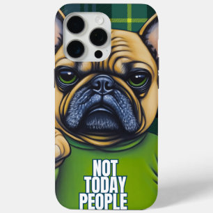 Funny French Bulldog iPhone 15 Pro Max Case