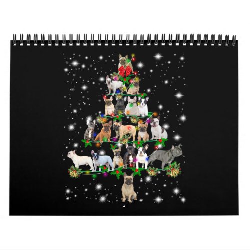 Funny French Bulldog Christmas Tree Ornaments Deco Calendar