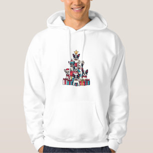 Funny French Bulldog Christmas Tree Snowflakes San Hoodie