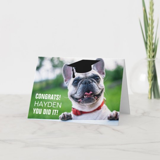 Funny Congratulations Card: Graduation Card | Zazzle.com