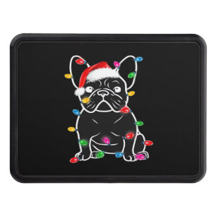 Funny French Bulldog Dog Tree Christmas Lights Xma Hitch Cover