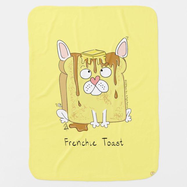 Funny French Bulldog Frenchie Dog Cute Kids Baby Blanket (Front)