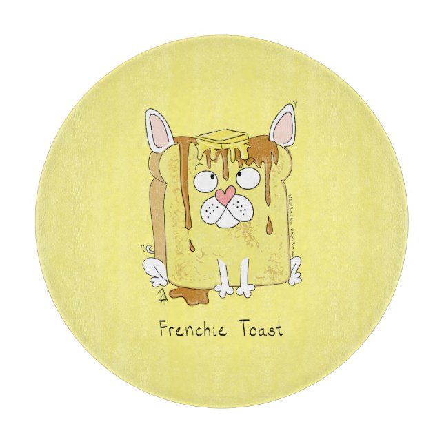Funny French Bulldog Frenchie Dog Cute Kids Cutting Board (Front)
