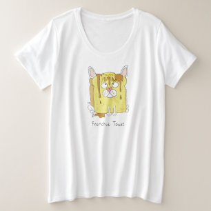Funny French Bulldog Frenchie Dog Cute Kids Plus Size T-Shirt