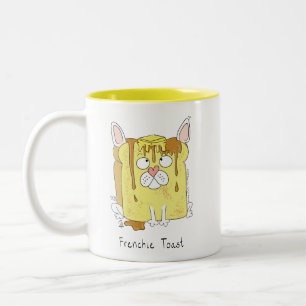 Funny French Bulldog Frenchie Dog Cute Kids Two-Tone Coffee Mug