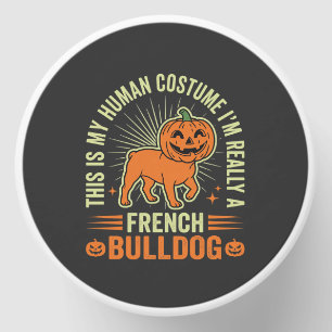 Funny French Bulldog Halloween Human Costume Desig Mini Candle Favors