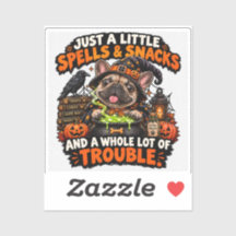 Funny French Bulldog Halloween Spooky Puppy Decal