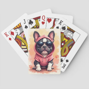 Funny French Bulldog Kawaii Dog Poker Cards