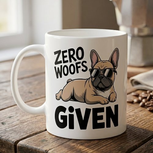 Funny French Bulldog Lover Antisocial F You Dog  Coffee Mug
