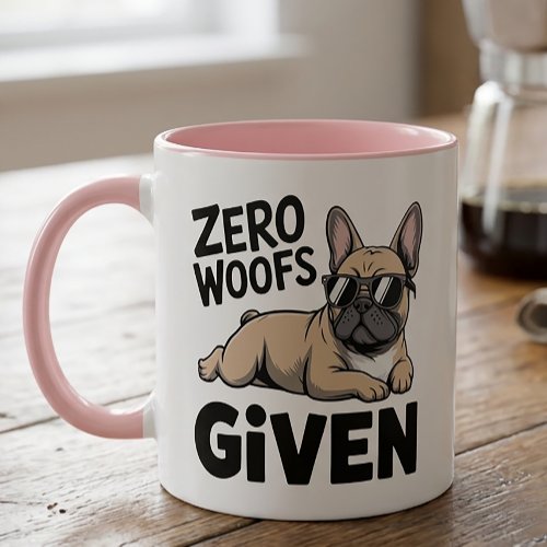 Funny French Bulldog Lover Antisocial F You Dog  Mug