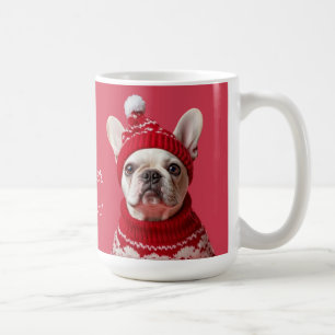 Funny French Bulldog Red Mug - Not Another Sweater