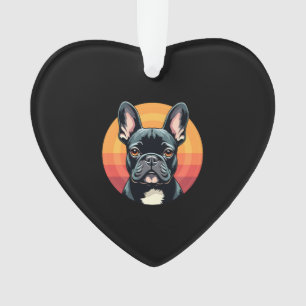 Funny French Bulldog Retro Outfits Clothes Cute Fr Ornament