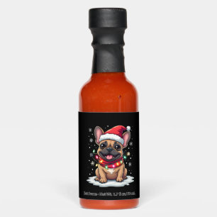 Funny French Bulldogs Christmas Santa Hat Lights S Hot Sauces